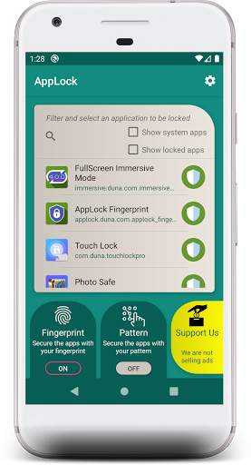 App Lock Fingerprint - No Ads, No Root screenshot 1