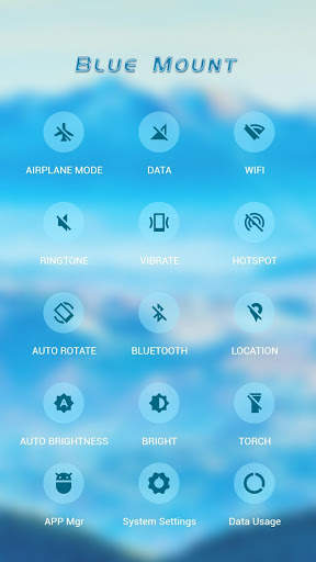 Blue Mountain APUS Launcher theme screenshot 3