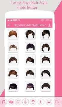 Boys Hairstyle Photo Editor screenshot 1
