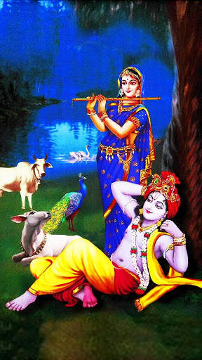 Radhe Krishna HD Wallpaper - Krishna HD Wallpaper screenshot 2