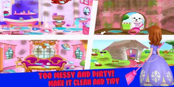 Princess Sofia Cleaning House Game screenshot 4