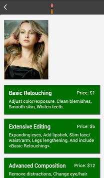 Retoucher -Photo edit services screenshot 2