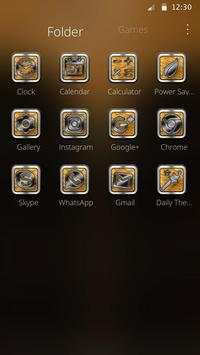 Golden Black Zipper Theme screenshot 6
