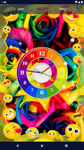 Rainbow Clock HD Wallpapers screenshot 3