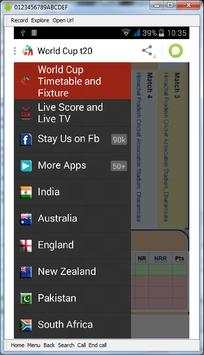 t20 World Cup Fixture & Info screenshot 1