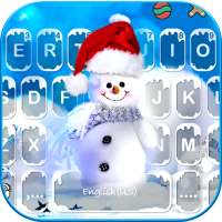 Blue Christmas1 Keyboard Theme on 9Apps