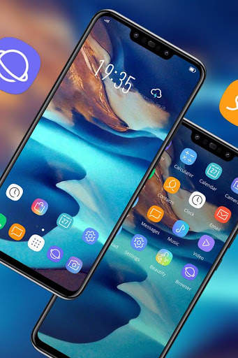 Colorful theme Galaxy A80 launcher HD screenshot 2