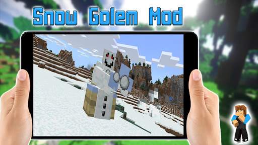Snow Golem Mod for Minecraft PE screenshot 3