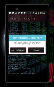 Wifi key hacker simulated screenshot 4