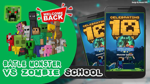 Battle Monster vs Zombie School Video screenshot 1