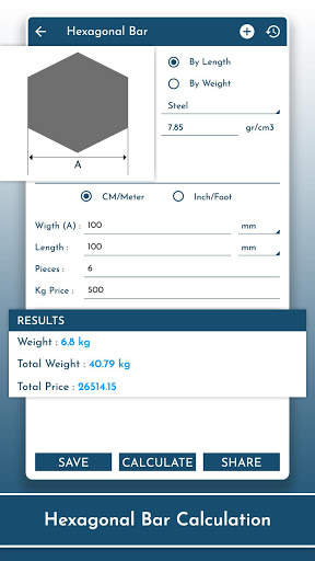Steel Weight Calculator & Metal Calculator screenshot 3