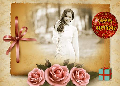 Birthday Wishes  - bday photo frame with name screenshot 5