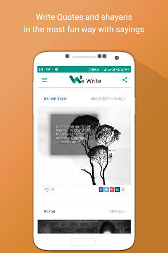 WeWrite - Best Quotes & story writing app screenshot 5