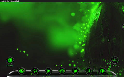 AlienGreen Next Launcher theme screenshot 6