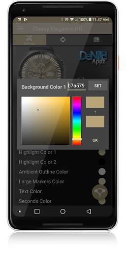 Classy Elegance HD WatchFace Widget Live Wallpaper screenshot 5