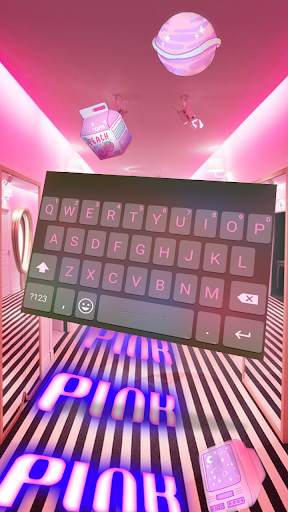 Calm Black & Pink Keyboard स्क्रीनशॉट 1