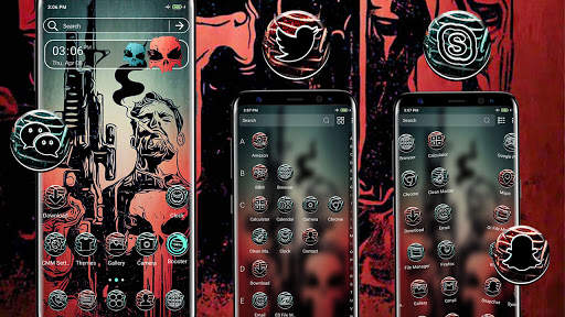 Gun Man Launcher Theme screenshot 2