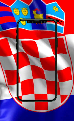 3D Croatia Flag live wallpaper screenshot 3