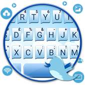 Blue Sms Message Keyboard Theme 1.0