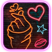 Neon, Led, Love Themes &amp; Wallpapers icon