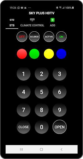 Controle remoto para Sky/Sky HDTV. Agora Universal screenshot 2