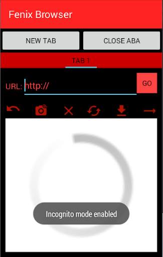 Fenix Web Browser screenshot 1