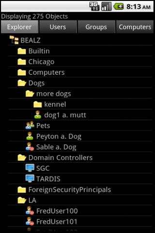 Free ActiveDir Manager screenshot 1
