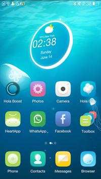 Jellyfish Hola 3D Theme screenshot 1