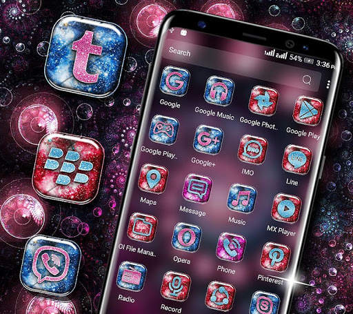 Neon Spiral Circle Launcher screenshot 2