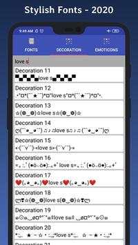 Stylish Fonts screenshot 1