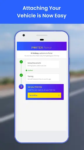 Porter Driver Partner App screenshot 1