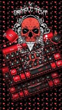 Cool Skull Keyboard Theme screenshot 1