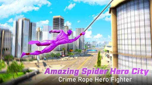 Amazing Spider Crime Hero: Gangster Rope Hero Game screenshot 1