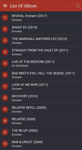 All Eminem Songs Lyrics screenshot 1