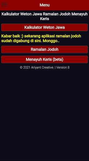 Kalkulator Weton Jawa Lengkap screenshot 1