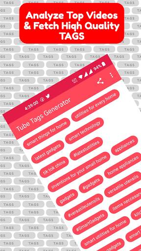 Tube Tags Generator 🏷️ You Tags Finder 2021 screenshot 4