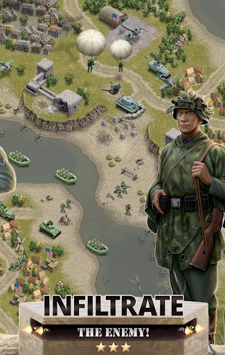 1944 Burning Bridges - a WW2 Strategy War Game screenshot 3