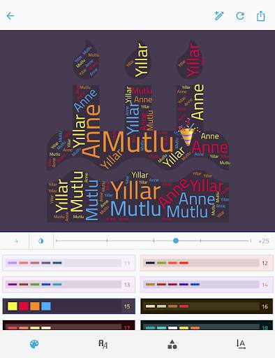 Reesha - kelime bulutu oluşturucu screenshot 8