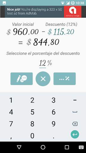 Calculadora de Descuentos screenshot 2