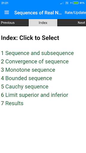 Sequences of Real Numbers screenshot 1