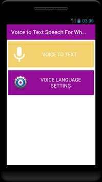 Voice to Text Speech - For whats app facebook chat screenshot 2