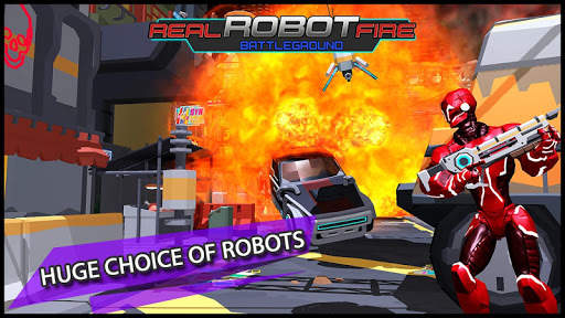 Real Robot Fire Battleground : Free Sci-fi Firing screenshot 1