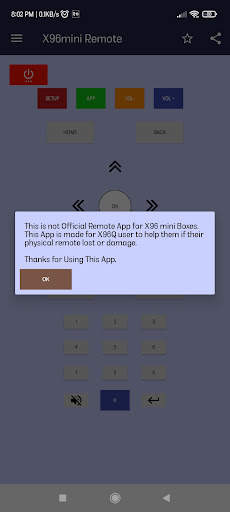 x96 mini android tv box remote स्क्रीनशॉट 2