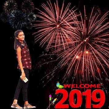 New Year 2019 Fire Works Photo Frame Editor Latest скриншот 2