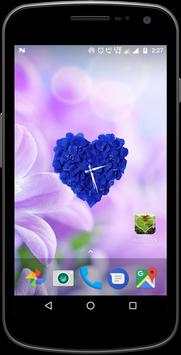 Rose clock live wallpaper screenshot 3