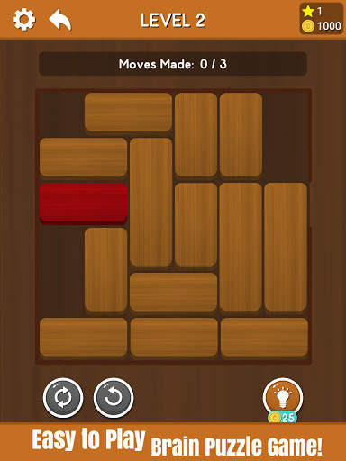 Block Escape - Sliding Red Wood Block screenshot 10