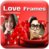 Coffee cup frames Love Frames أيقونة