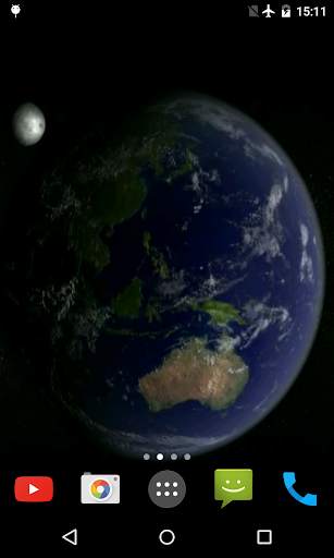Earth and Moon Live Wallpaper screenshot 2