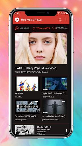 Free Music - Red Player screenshot 6