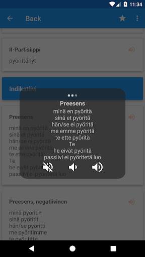 Finnish Conjugation screenshot 4